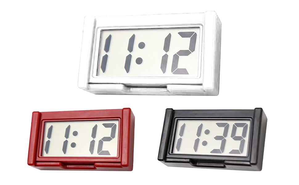 Small Digital Clock Battery Operated - Large Screen Car Dashboard Clock